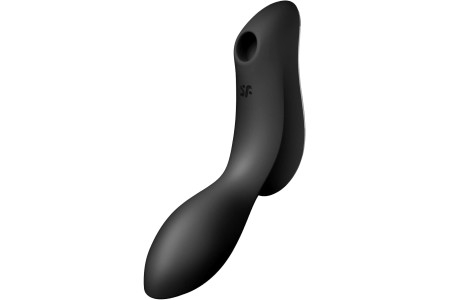 DEMO Вакуумный вибростимулятор для клитора и точки G Satisfyer Curvy Trinity 2 черный