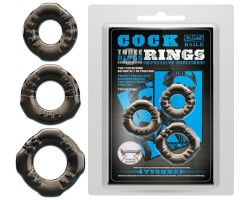 Набор из трех разных эрекционных колец Cock Ring Yvonne