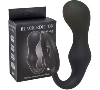 Анальная пробка с кольцом на пенис Double Pleasure Anal Plug Black
