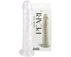 Перламутровый фаллос на присоске South Sea Pearl белый 20 см