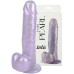 Перламутровый фаллос с мошонкой Keshi Pearl фиолетовый 19 см - фото