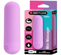 Перезаряжаемая вибропуля Pretty Love Stefan с 10 режимами вибрации лиловая