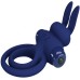 Эрекционное виброкольцо Pretty Love Vibrant Penis Ring III с петлей на мошонку синее - фото 4
