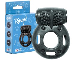 Эрекционное виброкольцо Rings Axle-Pin Black