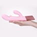 Розовый вибратор-пульсатор с клиторальным стимулятором и движущимся язычком для зоны G Selove Fluttery - фото 5