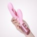 Розовый вибратор-пульсатор с клиторальным стимулятором и движущимся язычком для зоны G Selove Fluttery - фото 3