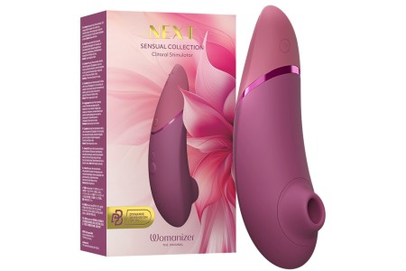 Бесконтактный вакуумно-волновой стимулятор клитора Womanizer Next темно-розовый