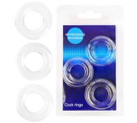 Набор прозрачных эрекционных колец EroMan