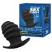 Анальный тоннель со стимулирующим рельефом Sex Expert M - фото