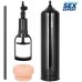 Вакуумная помпа Sex Expert с реалистичной насадкой в виде вагины черная - фото 1