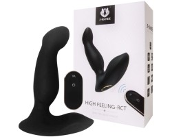 Перезаряжаемый вибростимулятор простаты S-Hande High Feeling-Rct c пультом ДУ