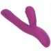 Фиолетовый вибратор-пульсатор с вакуумным клиторальным стимулятором Selove Caress - фото 2