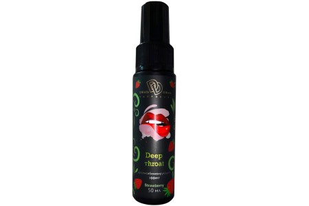 Расслабляющий оральный спрей Deep Throat со вкусом клубники 50 мл