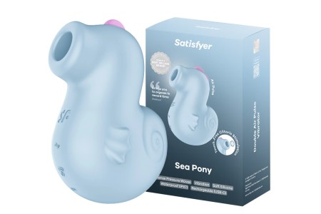 Вакуумно-волновой стимулятор клитора с вибрацией Satisfyer Sea Pony