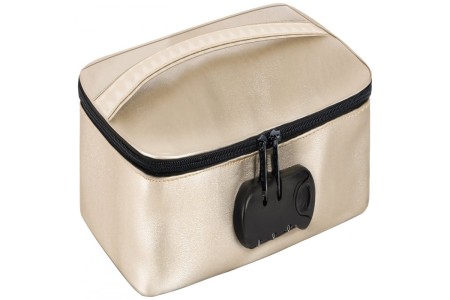 Сумка с кодовым замком для хранения игрушек Discreet Box Luxury Gold