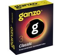 Презервативы Ganzo №3 Classic классические с обильной смазкой