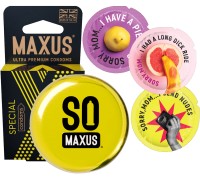 Презервативы в металлическом кейсе Maxus №3 Special точечно-ребристые