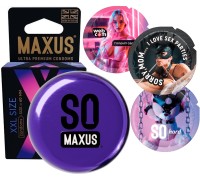 Презервативы в металлическом кейсе Maxus №3 XXL увеличенного размера