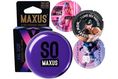 Презервативы в металлическом кейсе Maxus №3 XXL увеличенного размера