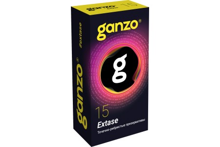Презервативы Ganzo №15 Extase точечно-ребристые