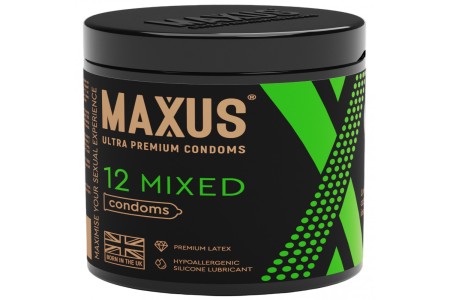 Презервативы в пластиковом кейсе Maxus №12 Mixed микс