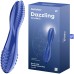Двусторонний фаллос из стекла Satisfyer Dazzling Crystal 2 синий 20 см - фото