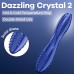 Двусторонний фаллос из стекла Satisfyer Dazzling Crystal 2 синий 20 см - фото 1