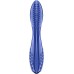 Двусторонний фаллос из стекла Satisfyer Dazzling Crystal 2 синий 20 см - фото 3