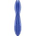Двусторонний фаллос из стекла Satisfyer Dazzling Crystal 2 синий 20 см - фото 5