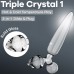 Стеклянный стимулятор 3 в 1 Satisfyer Triple Crystal 1 прозрачный 21 см - фото 1