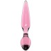 Стеклянный стимулятор 3 в 1 Satisfyer Triple Crystal 2 розовый 22 см - фото 2