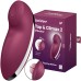 Клиторальный вибростимулятор с пульсацией Satisfyer Tap And Climax 2 бордовый - фото