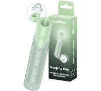 Вакуумно-волновой мини-стимулятор клитора с вибрацией помада Satisfyer Naughty Kiss