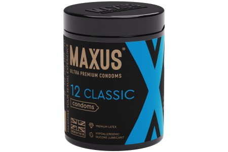 Презервативы в пластиковом кейсе Maxus №12 Classic классические