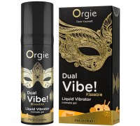 Съедобный интимный гель с возбуждающим эффектом вибрации Orgie Dual Vibe Pina Colada 15 мл