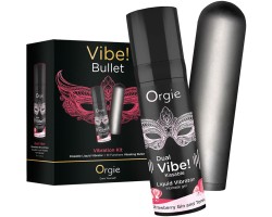 Набор Orgie Vibe Bullet со съедобным интимным гелем с возбуждающим эффектом вибрации и вибропулей