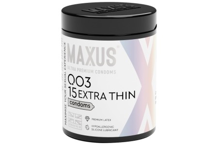 Презервативы в пластиковом кейсе Maxus №15 Extra Thin экстратонкие