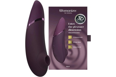 Бесконтактный вакуумно-волновой стимулятор клитора Womanizer Next фиолетовый