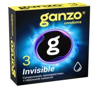 Презервативы Ganzo №3 Invisible супертонкие с обильной смазкой
