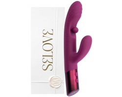Фиолетовый вибратор-кролик с плавающим стимулятором для зоны G Selove Swrily