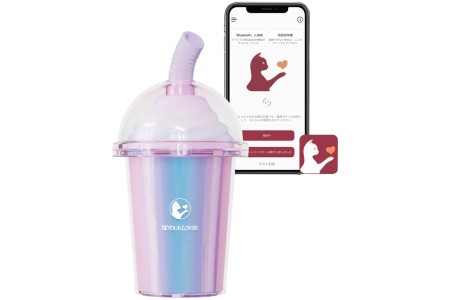 Вакуумный смарт-стимулятор с функцией нагрева BeYourLover LyeeMoo Joy Cup в виде мороженого
