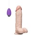Реалистичный вибратор Best Cock с мошонкой на присоске 20 см - фото 1