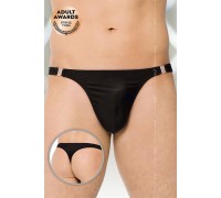 Стринги мужские на застежке SoftLine Collection, черный, М