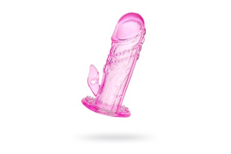 Насадка на пенис TOYFA, TPE, розовый, 13 см