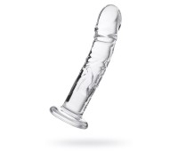 Нереалистичный фаллоимитатор Sexus Glass, стекло, прозрачный, 19,5 см