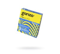 Презервативы Ganzo, classic, классические, латекс, двойная смазка, 18,5 см, 5,2 см, 3 шт.