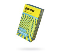 Презервативы Ganzo, ribs, латекс, ребристые, 18 см, 5,2 см, 12 шт.