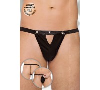 Стринги мужские с заклепками SoftLine Collection, черный, S/L