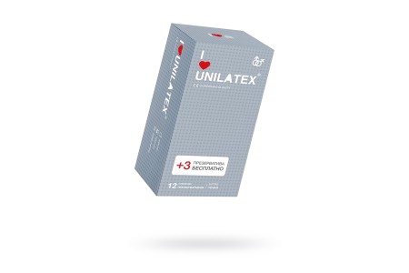 Презервативы Unilatex, dotted, латекс, точечные, 19 см, 5,4 см, 15 шт.