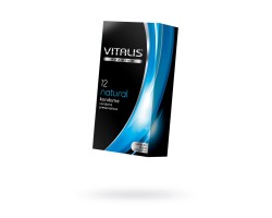 Презервативы Vitalis, premium, классические, 18 см, 5,3 см, 12 шт.